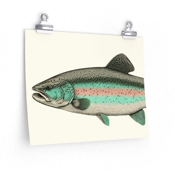 Vintage Style Rainbow Trout - Art Print