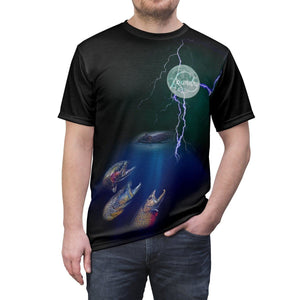 Three Trout Moon - Fly Fishing Tee - Quietforest 