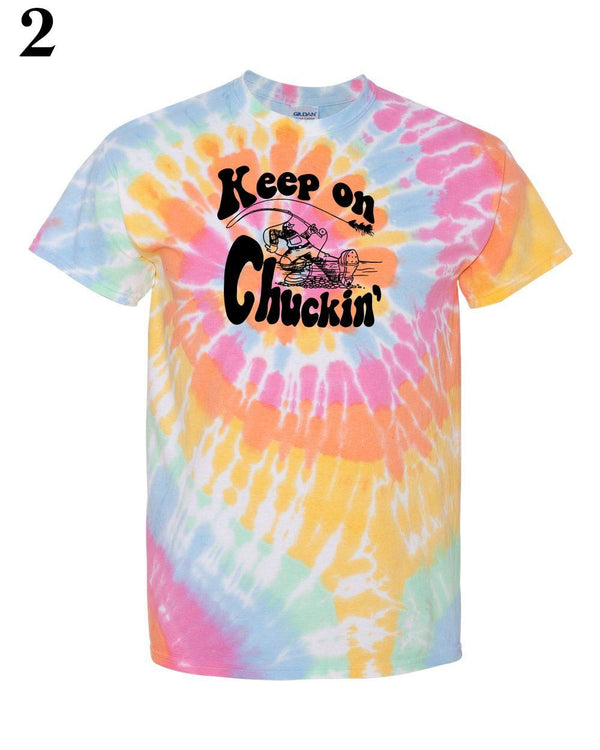 Tie Dye - Keep On Chuckin'  - Fly Fishing Tee