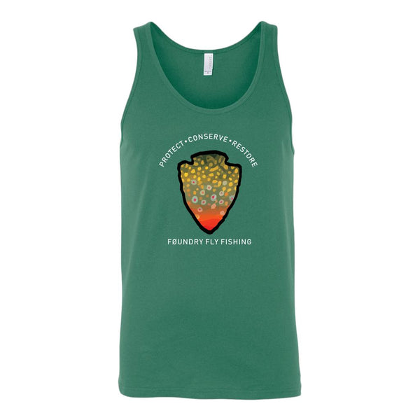 The Parks - Brook Trout - Fly Fishing Tank Top - Quietforest 