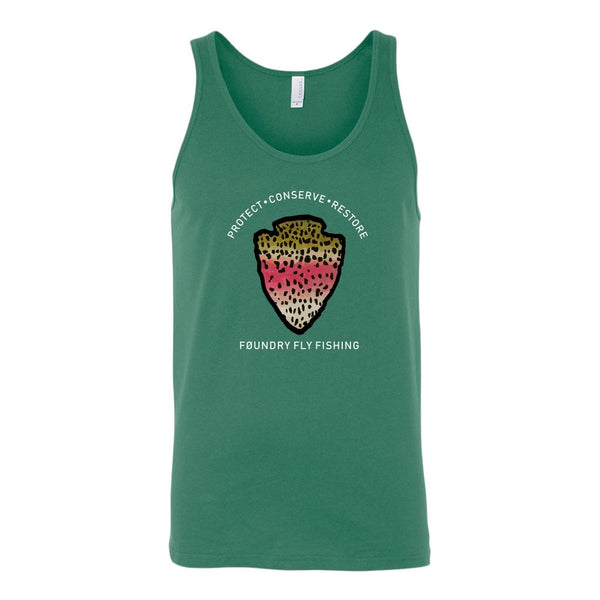 The Parks - Rainbow Trout - Fly Fishing Tank Top - Quietforest 