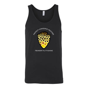 The Parks - Brown Trout - Fly Fishing Tank Top - Quietforest 