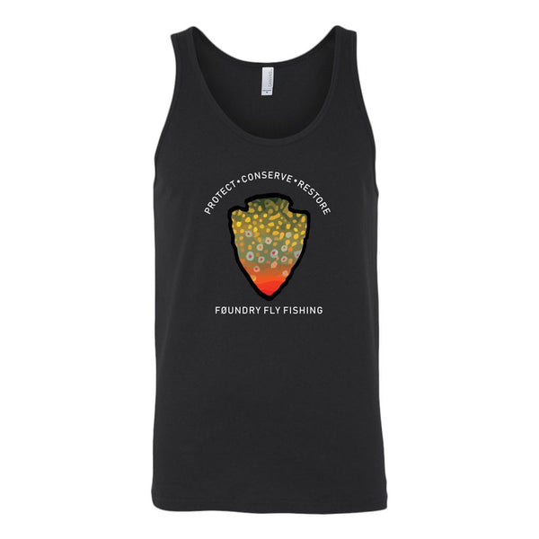 The Parks - Brook Trout - Fly Fishing Tank Top - Quietforest 