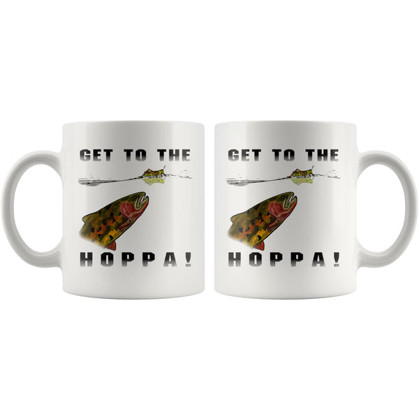 Get To The Hoppa! - Fly Fishing Coffee Mug - Quietforest 