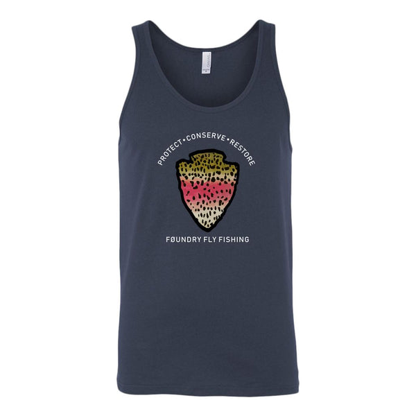 The Parks - Rainbow Trout - Fly Fishing Tank Top - Quietforest 