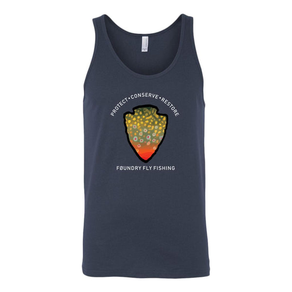 The Parks - Brook Trout - Fly Fishing Tank Top - Quietforest 