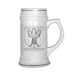 Vitruvian Trout - Beer Stein - Quietforest 