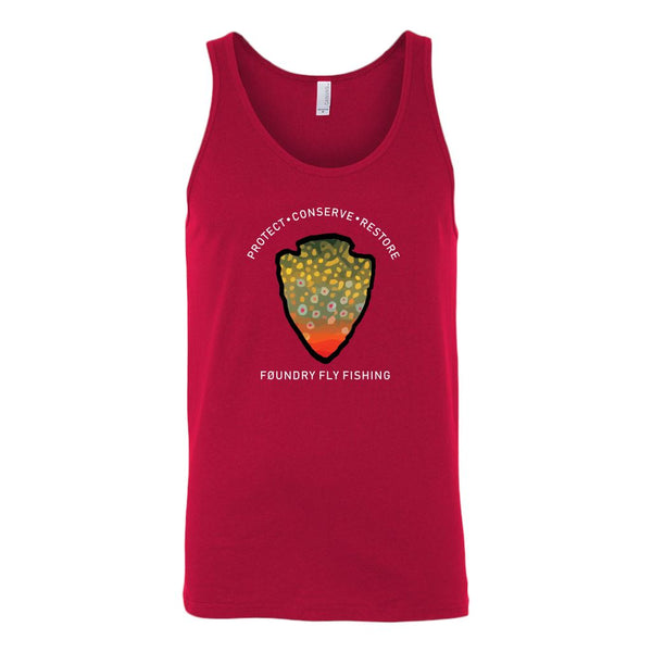 The Parks - Brook Trout - Fly Fishing Tank Top - Quietforest 