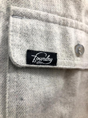 Against The Flow - Stone -  Button Up Flannel - Quietforest 