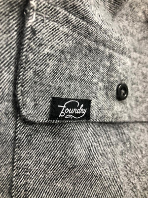 Against The Flow - Charcoal -  Button Up Flannel - Quietforest 