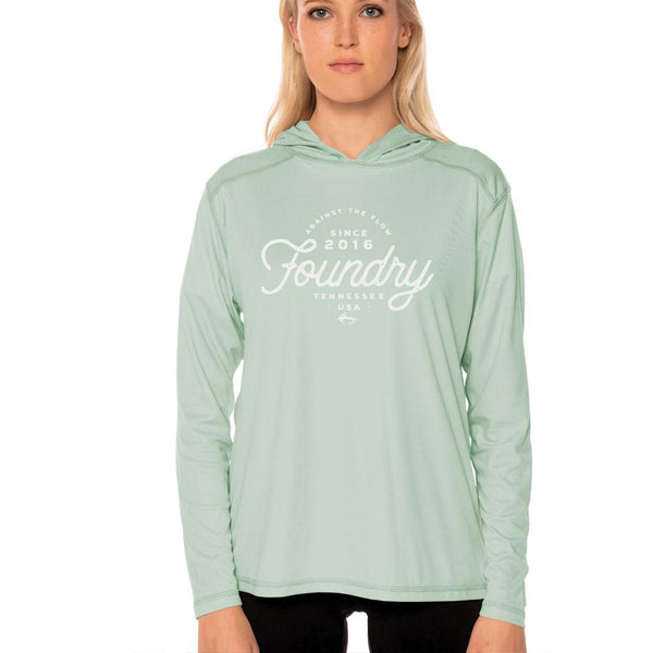 Sea Grass - UPF 50+ Long Sleeve - Fly Fishing Hoodie - Quietforest 