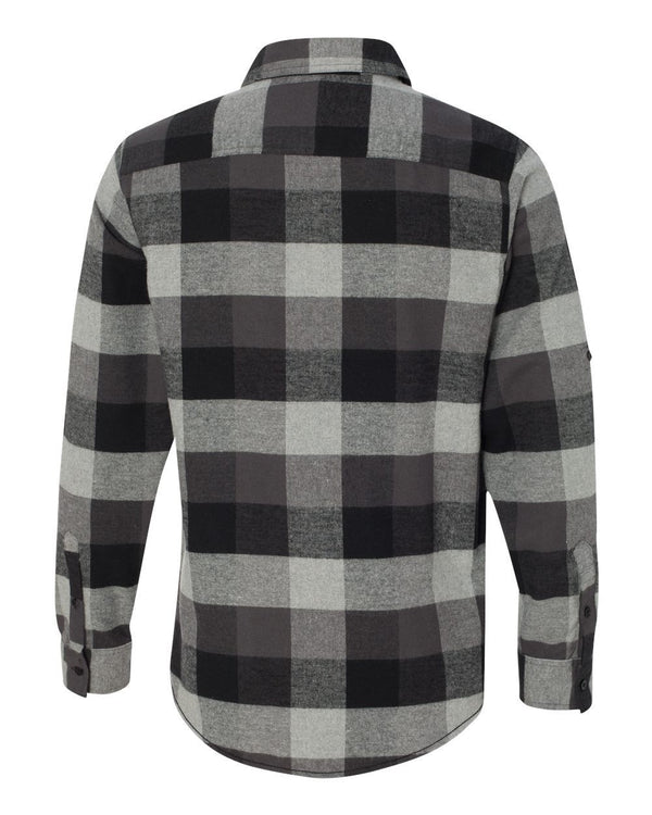 Against The Flow - Black Plaid -  Button Up Flannel - Quietforest 