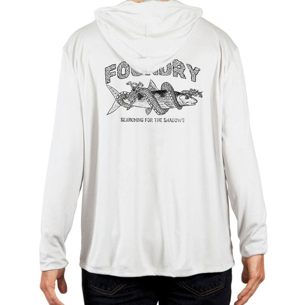 Searching For Shadows   - UPF 50+ Long Sleeve - Bonefish Fly Fishing Hoodie - Quietforest 