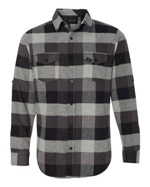 Against The Flow - Black Plaid -  Button Up Flannel - Quietforest 