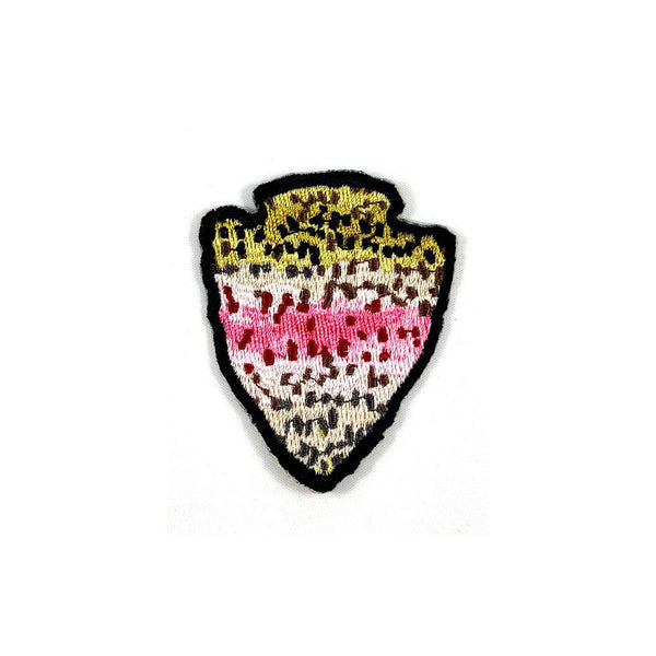 The Parks - Rainbow Trout - Iron On Fly Fishing Patch - Quietforest 