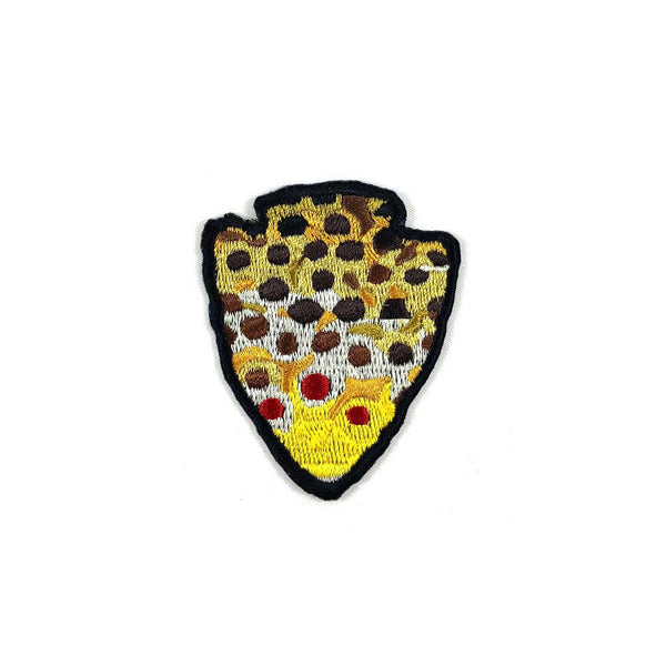 The Parks - Brown Trout - Iron On Fly Fishing Patch - Quietforest 
