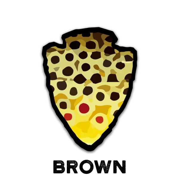 The Parks - Pick One  - Trout Sticker - Quietforest 