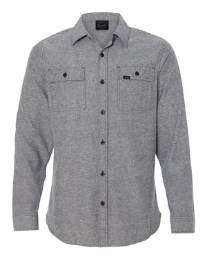 Against The Flow - Charcoal -  Button Up Flannel - Quietforest 