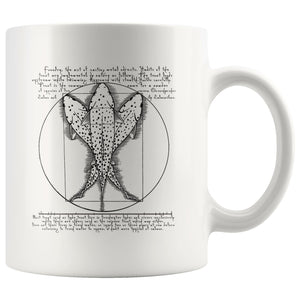 Vitruvian Trout - Coffee Mug - Quietforest 