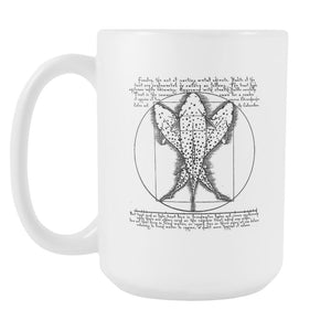Vitruvian Trout - Coffee Mug - Quietforest 