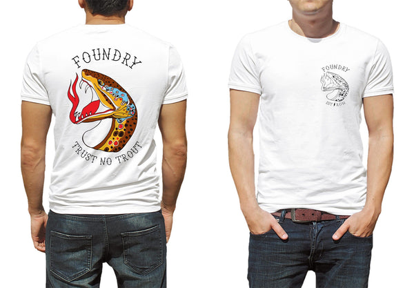 Trust No Trout - Screen Printed -  Fly Fishing Shirt - Quietforest 