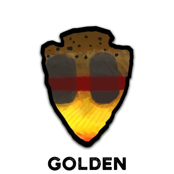 The Parks - Pick One  - Trout Sticker - Quietforest 