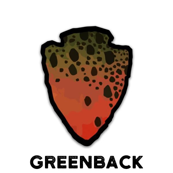 The Parks - Pick One  - Trout Sticker - Quietforest 