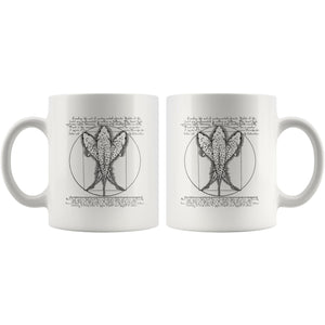 Vitruvian Trout - Coffee Mug - Quietforest 