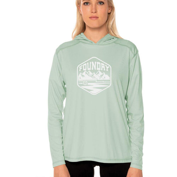 Sea Grass - UPF 50+ Long Sleeve - Fly Fishing Hoodie - Quietforest 