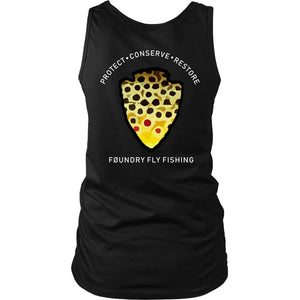 The Parks - Brown Trout - Womens Tank - Quietforest 