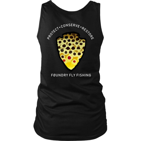 The Parks - Brown Trout - Womens Tank - Quietforest 