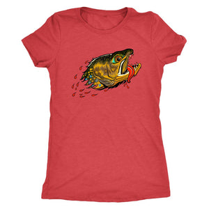Badgers Water Wolf - Brook Trout - Womens Fly Fishing Tee - Quietforest 