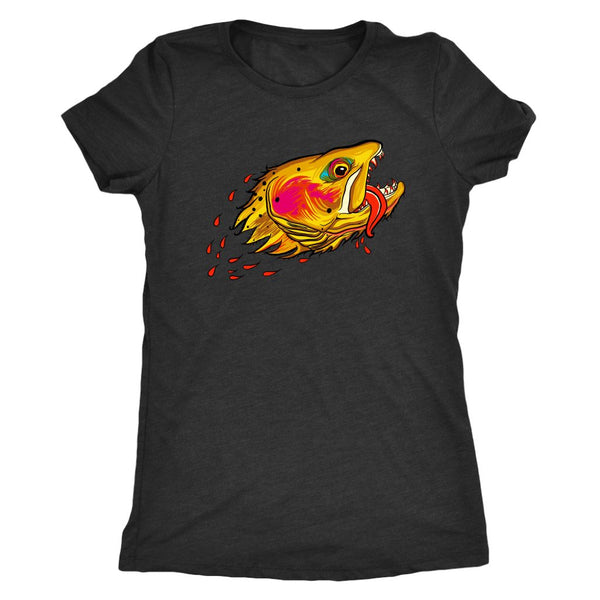 Badgers Water Wolf - Cutthroat Trout - Womens Fly Fishing Shirt - Quietforest 