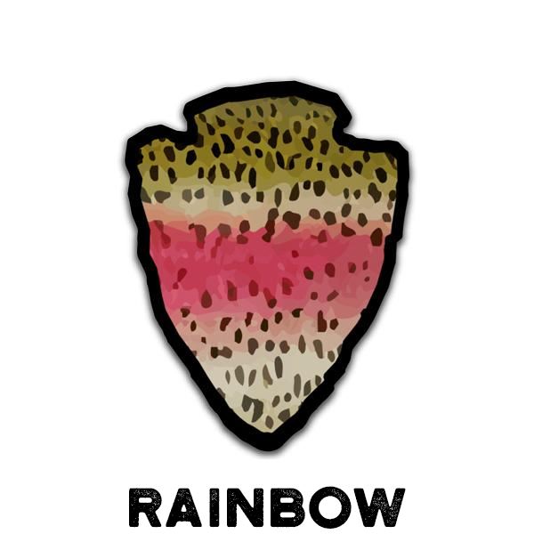 The Parks - Pick One  - Trout Sticker - Quietforest 