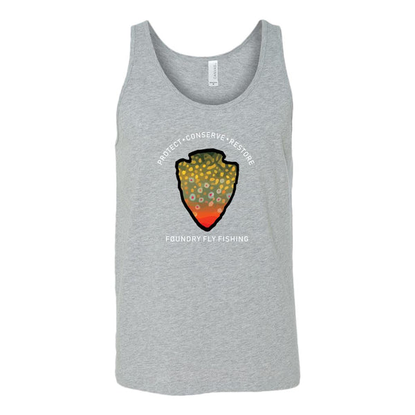 The Parks - Brook Trout - Fly Fishing Tank Top - Quietforest 