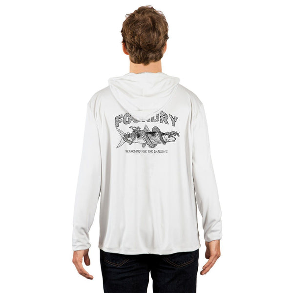Searching For Shadows   - UPF 50+ Long Sleeve - Bonefish Fly Fishing Hoodie - Quietforest 