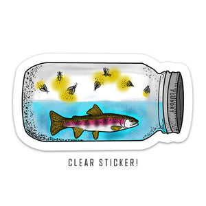 Lightning In A Bottle - Rainbow Trout Sticker - Quietforest 