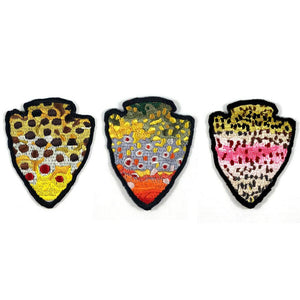 The Parks - Grand Slam - 3 Pack - Iron On Fly Fishing Patches - Quietforest 