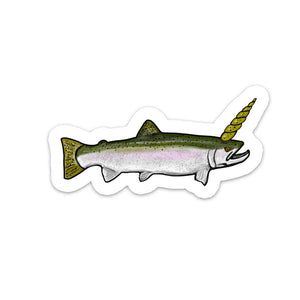 The Unicorn - Steelhead Sticker - Quietforest 