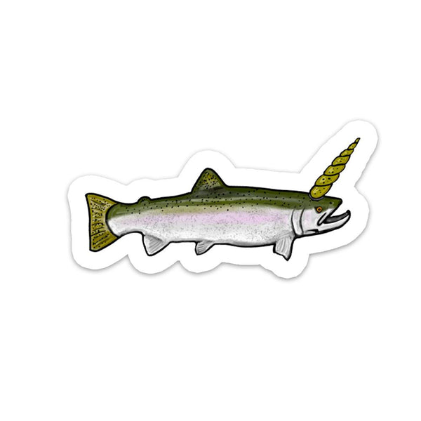 The Unicorn - Steelhead Sticker - Quietforest 